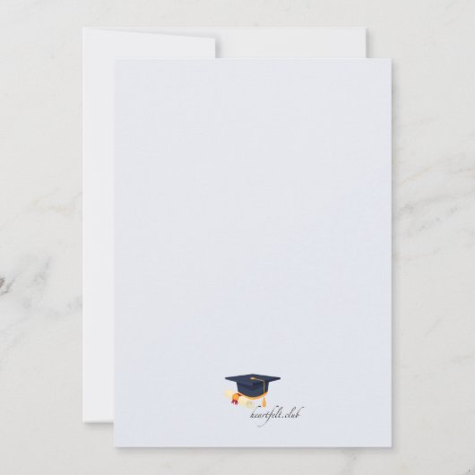 Proud Afstuderen Fotouitnodiging Kaart (Achterkant)