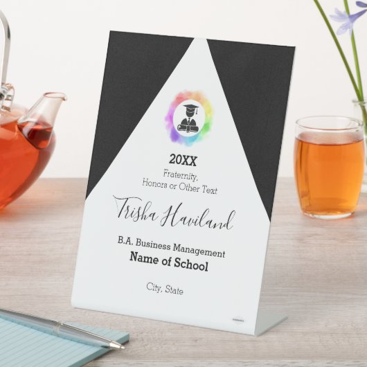 Proud Afstuderen HAMbWG Pedestal Sign Reclamebord Met Voetstuk (Insitu)