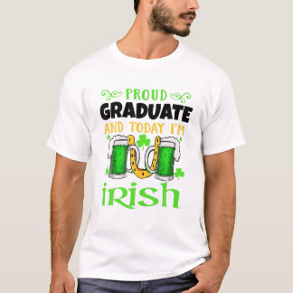 Proud Afstuderen vandaag ben ik Irish Funny Beer S T-shirt