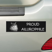 Proud Ailurophile (Cat Lover) Maine Coon Bumpersticker (Op auto)