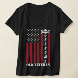 Proud Air Force Grandma Custom Grandma Old Veteran T-shirt