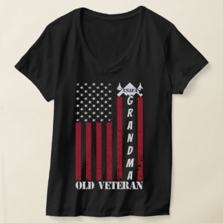 Proud Air Force Grandma Custom Grandma Old Veteran T-shirt