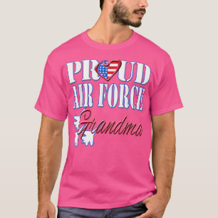 Proud Air Force Grandma US Heart T-shirt