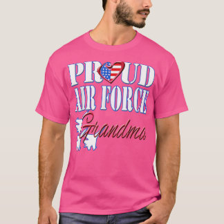 Proud Air Force Grandma US Heart T-shirt