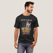 Proud Air Force Grumpy Funny American Flag T-shirt (Voorkant volledig)
