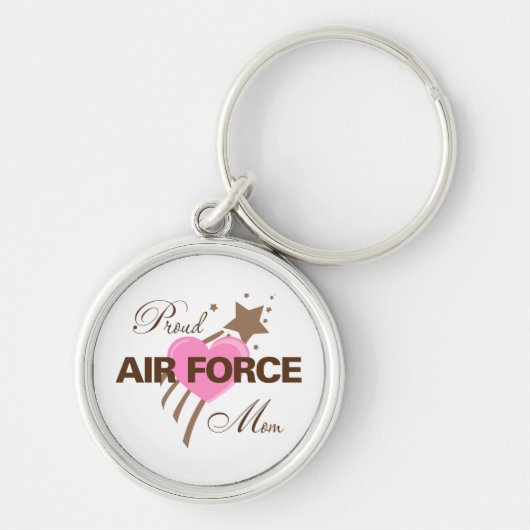 Proud Air Force Mam Heart Sleutelhanger (Voorkant)