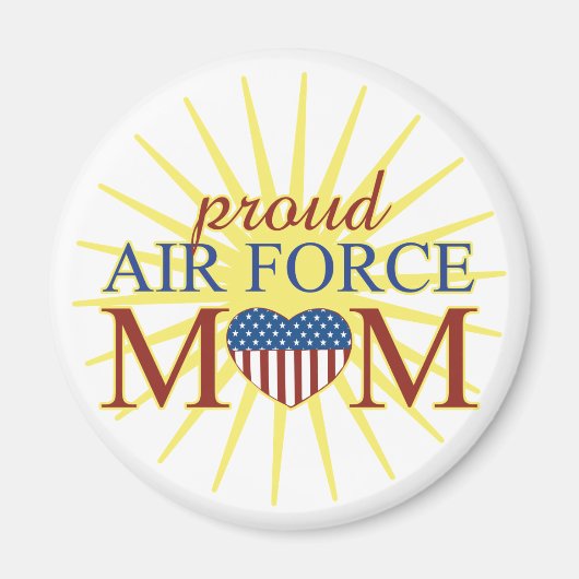 Proud Air Force Mam Magneet (Voorkant)