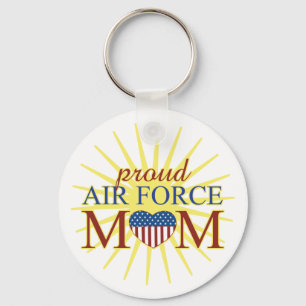 Proud Air Force Mam Sleutelhanger