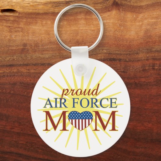 Proud Air Force Mam Sleutelhanger (Voorkant)