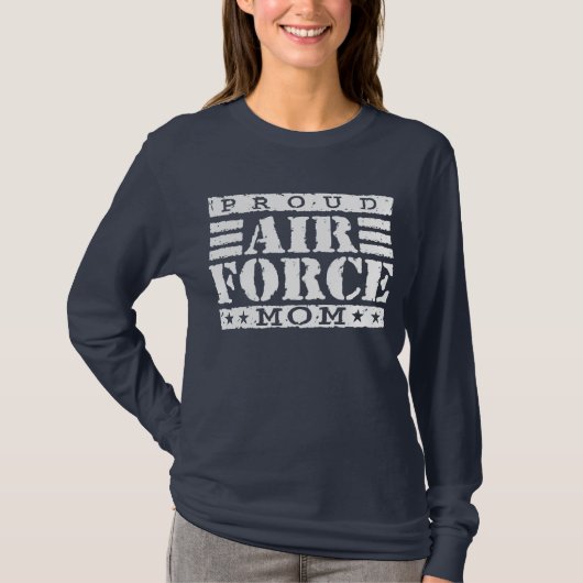 Proud Air Force Mam T-shirt (Voorkant)