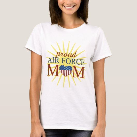 Proud Air Force Mam T-shirt (Voorkant)