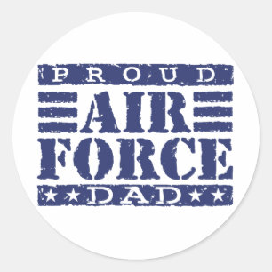 Proud Air Force Pa Ronde Sticker