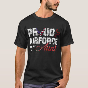 Proud Air Force Tunt VS Heart Militaire Vrouwen T-shirt