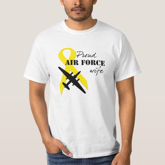 Proud Air Force Wife T-shirt (Voorkant)