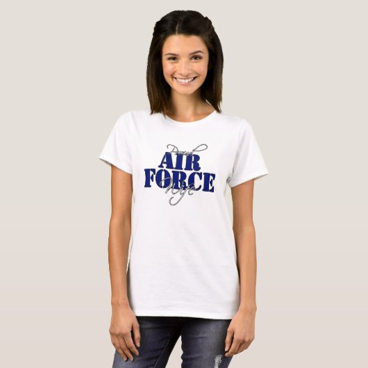 Proud Air Force Wife T-shirt (Voorkant volledig)