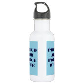 Proud Air Force Wife Waterfles (Achterkant)