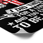 Proud Airborne I Did This For A Living Us Paratroo Poster (Hoek)