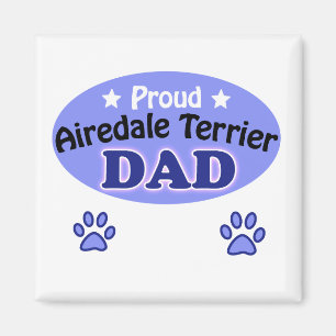 Proud Airedale Terrier dad Magneet