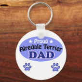 Proud Airedale Terrier Dad Sleutelhanger (Voorkant)