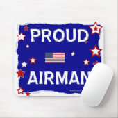 Proud Airman - In Honor - Mousepad Muismat (Met muis)