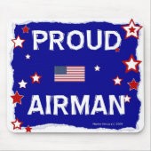 Proud Airman - In Honor - Mousepad Muismat (Voorkant)