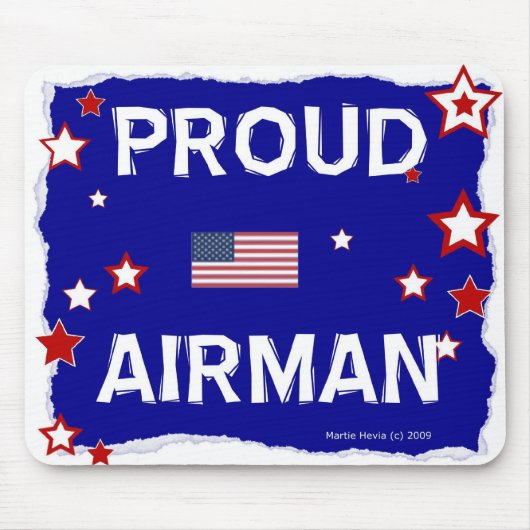 Proud Airman - In Honor - Mousepad Muismat (Voorkant)