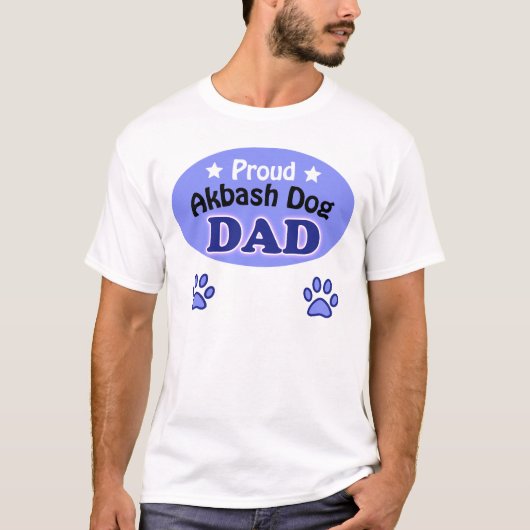 Proud Akbash Dog Dad T-shirt (Voorkant)