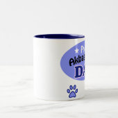 Proud Akbash Dog Dad Tweekleurige Koffiemok (Center)