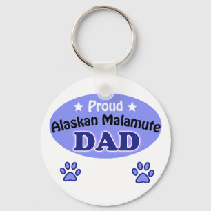 Proud Alaskan Malamute Dad Sleutelhanger