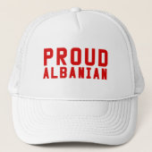 Proud Albanian Trucker Pet (Voorkant)