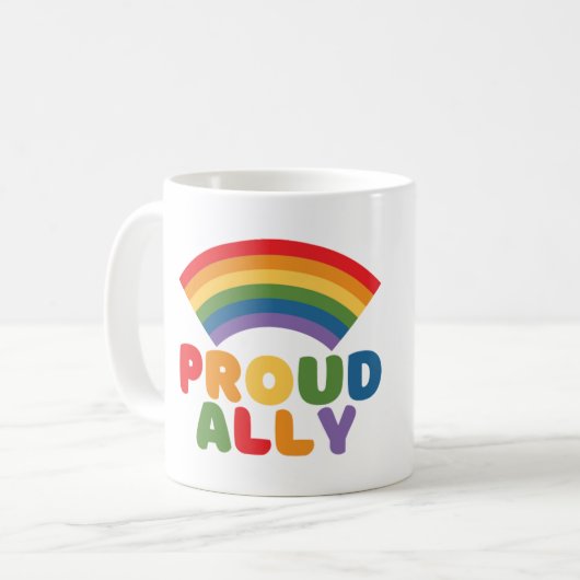 PROUD ALLEEN - LGBTQ-PRIORITEIT KOFFIEMOK (Voorkant links)