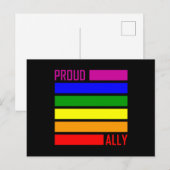 PROUD ALLEEN VLAG LGBT Pride Month LGBTQ Rainbow Briefkaart (Voorkant / Achterkant)