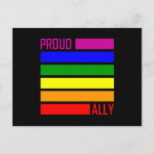 PROUD ALLEEN VLAG LGBT Pride Month LGBTQ Rainbow Briefkaart (Voorkant)