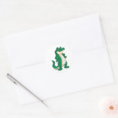 Proud Alligator Ronde Sticker (Envelop)