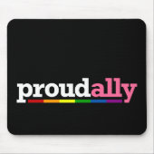 Proud Ally Black Mousepad Muismat (Voorkant)