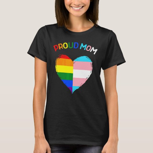 Proud Ally Lgbetq Transgender Proud Mam Proud Tran T-shirt (Voorkant)