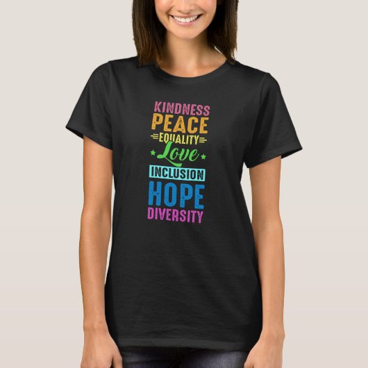 Proud Ally LGBT Rainbow Heart Gay Pride Month T-shirt (Voorkant)