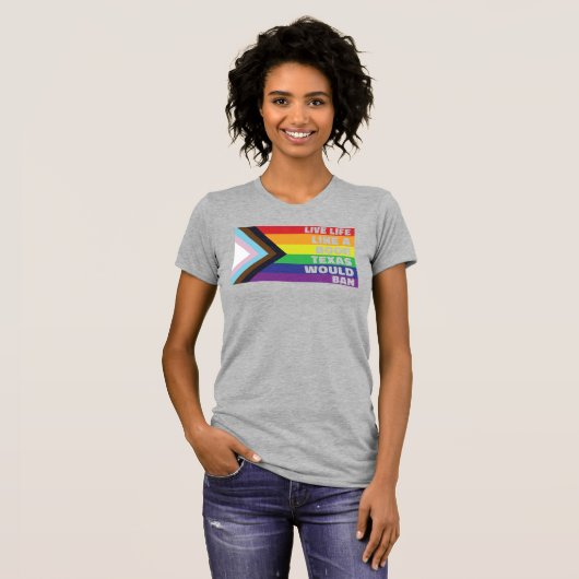 Proud Ally LGBTQ Gay Lesbisch Trans Live Like Boek T-shirt (Voorkant volledig)