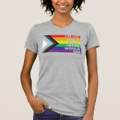 Proud Ally LGBTQ Gay Lesbisch Trans Live Like Boek T-shirt (Voorkant)