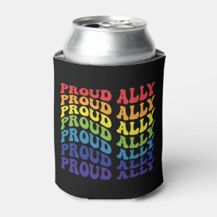 Proud Ally   LGBTQ   Gay Pride   Regenboog Blikjeskoeler