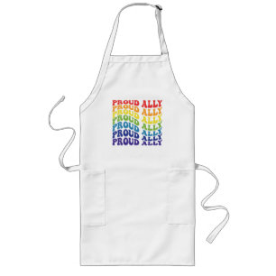 Proud Ally   LGBTQ   Gay Pride   Regenboog Lang Schort