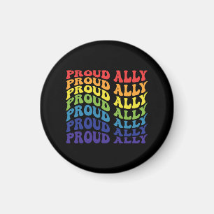 Proud Ally   LGBTQ   Gay Pride   Regenboog Magneet