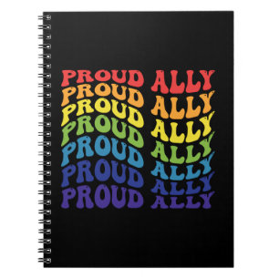 Proud Ally   LGBTQ   Gay Pride   Regenboog Notitieboek
