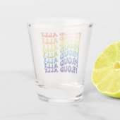 Proud Ally | LGBTQ | Gay Pride | Regenboog Shot Glas (Achterkant)