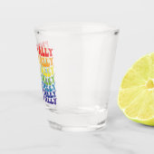 Proud Ally | LGBTQ | Gay Pride | Regenboog Shot Glas (Rechts)