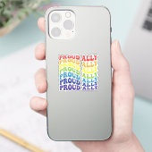 Proud Ally | LGBTQ | Gay Pride | Regenboog Sticker (Telefoon)