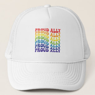 Proud Ally   LGBTQ   Gay Pride   Regenboog Trucker Pet