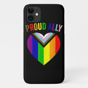 Proud Ally LGBTQAI Gay POC Transgender Pride Flag Case-Mate iPhone Case