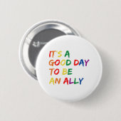 Proud Ally Pride Gay LGBT Maand Parade Gift Ronde Button 5,7 Cm (Voorkant /achterkant)