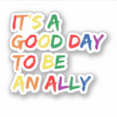 Proud Ally Pride Gay LGBT Maand Parade Gift Sticker (Voorkant)